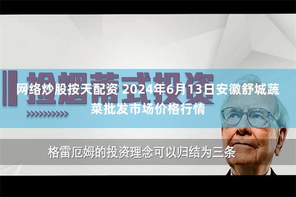 网络炒股按天配资 2024年6月13日安徽舒城蔬菜批发市场价格行情