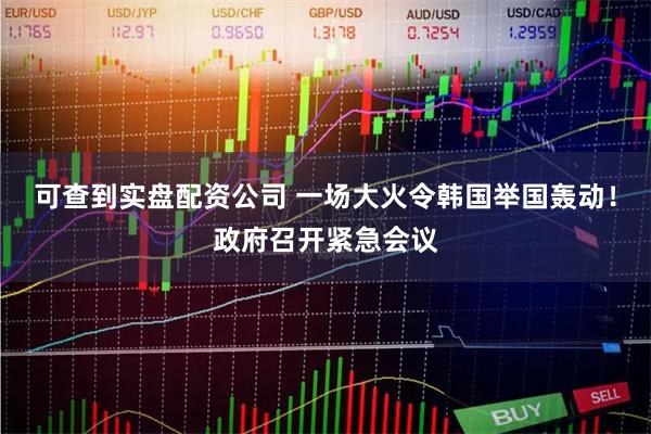 可查到实盘配资公司 一场大火令韩国举国轰动！政府召开紧急会议