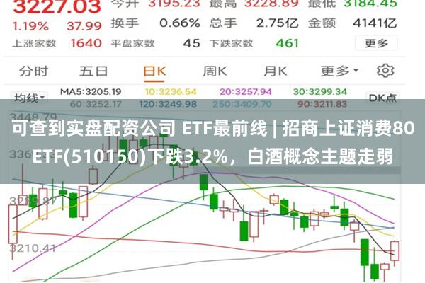 可查到实盘配资公司 ETF最前线 | 招商上证消费80ETF(510150)下跌3.2%，白酒概念主题走弱