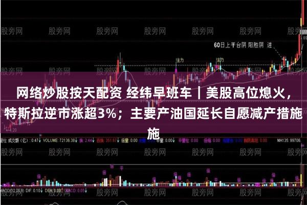 网络炒股按天配资 经纬早班车｜美股高位熄火，特斯拉逆市涨超3%；主要产油国延长自愿减产措施